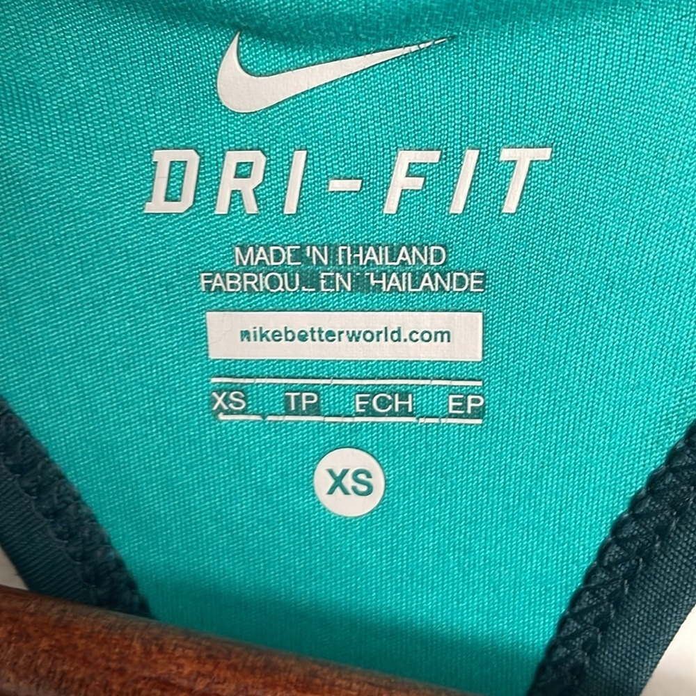 Nike Turquoise Dri-FIT Athletic Tank size xs - Picture 2 of 7